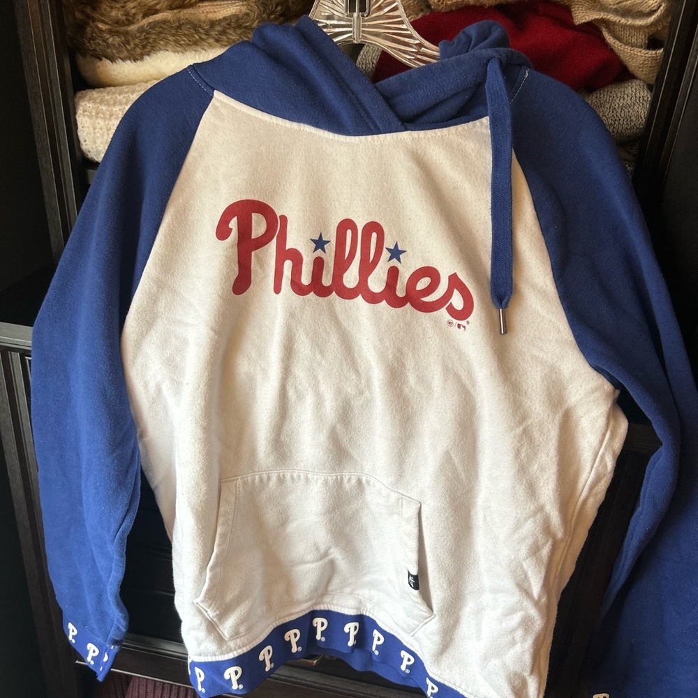 47 Brand Blue and White Phillies Hoodie